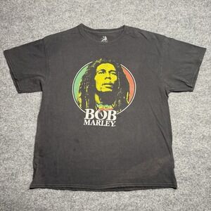 Zion Rootswear T-Shirt Black Bob Marley Reggae Mens Size XLarge